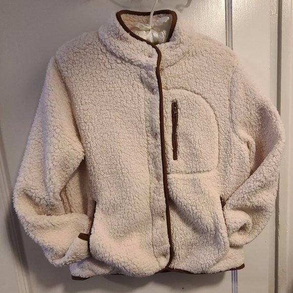 UNIVERSAL THREAD Cream Colored Fleece/Sherpa Jacket (SIZE S) Never Worn - Picture 1 of 12